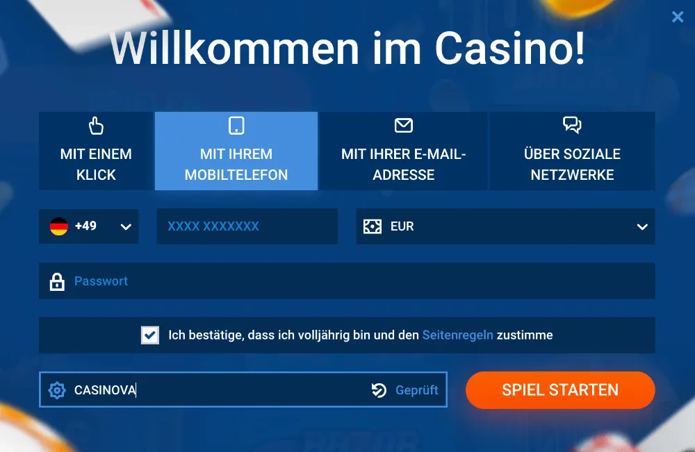 Mostbet Casino Registrierung